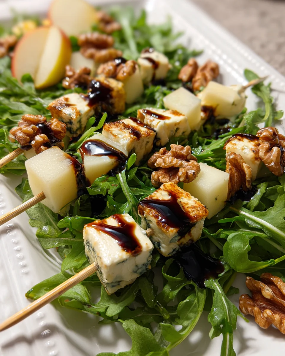 Pear & Brie Cheese Salad Skewers 17 Pear & Brie Cheese Salad Skewers