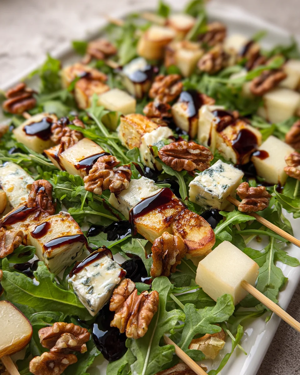 Pear & Brie Cheese Salad Skewers 14 Pear