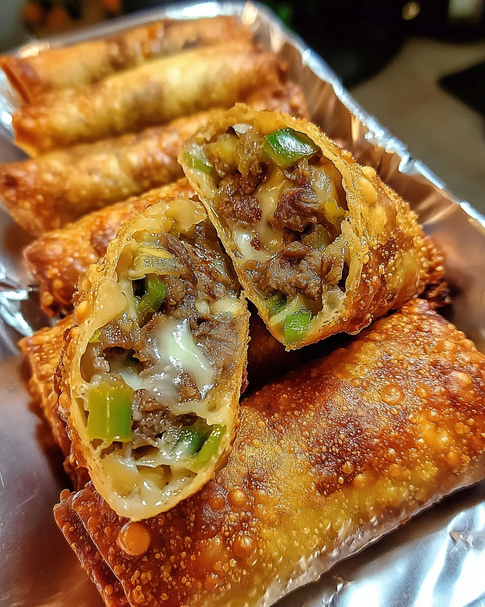 Philly Cheesesteak Egg Roll