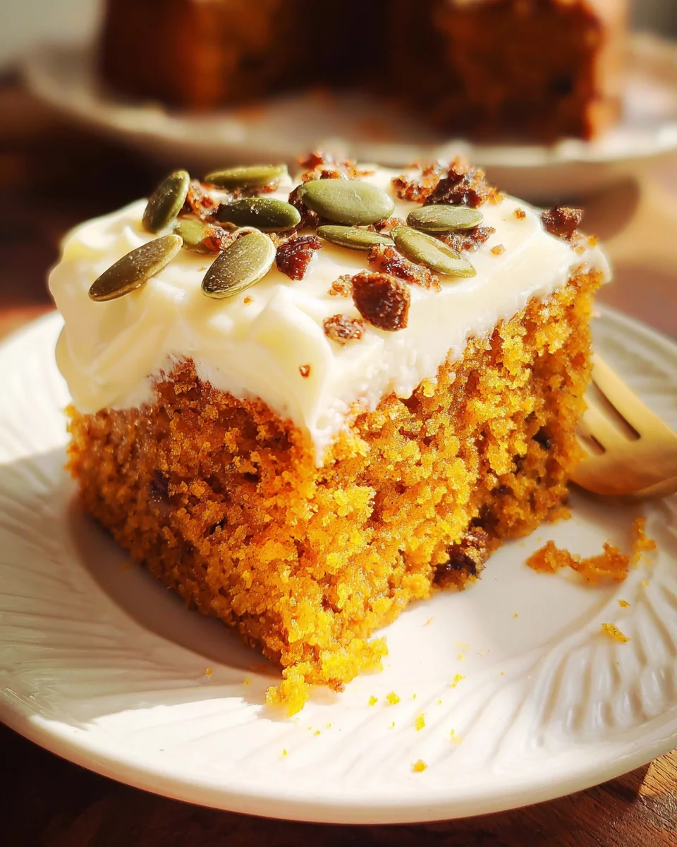 Pumpkin Spice Cake with Brown Sugar Cream Cheese Frosting 34 Pumpkin