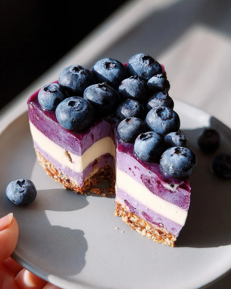 Raw Vegan Blueberry Cheesecake 20 Raw