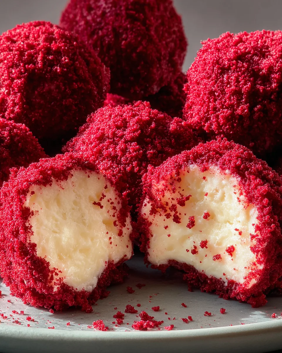 Red Velvet Cheesecake Bites 18 Red