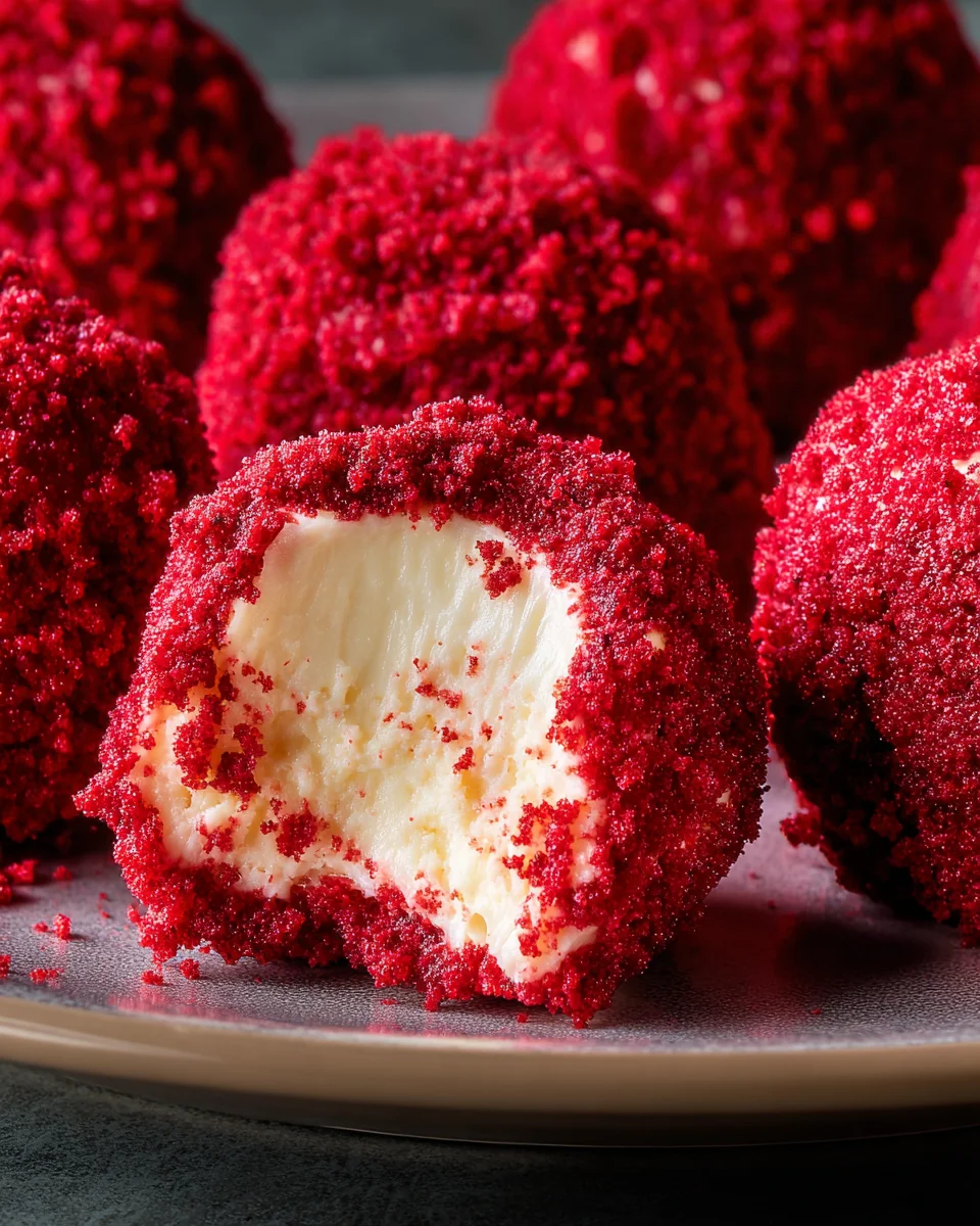 Red Velvet Cheesecake Bites 19 Red