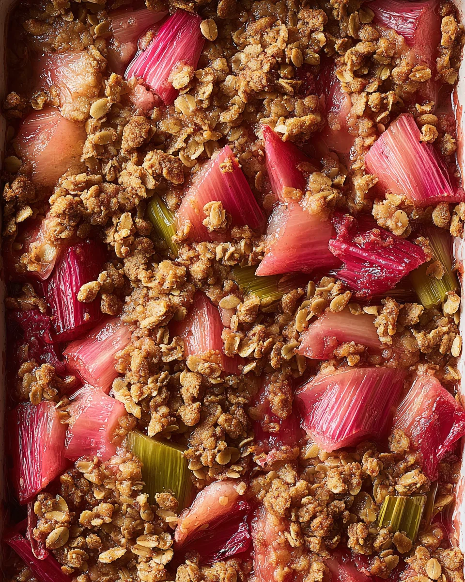 Rhubarb Crisp 16 Rhubarb