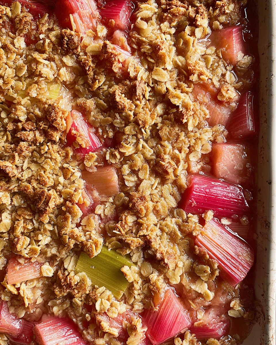 Rhubarb Crisp 17 Rhubarb