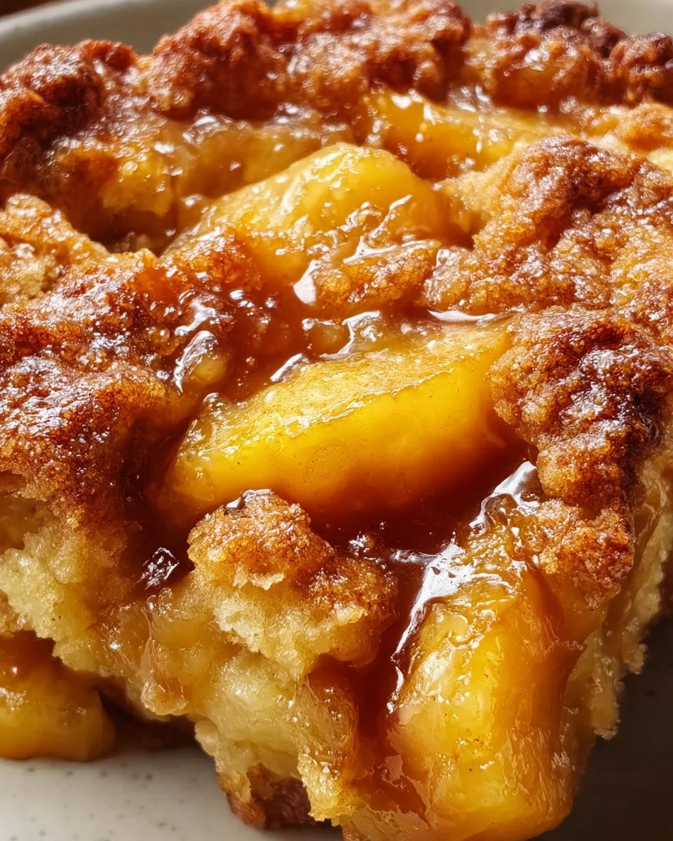 Ridiculously Easy Peach Cobbler