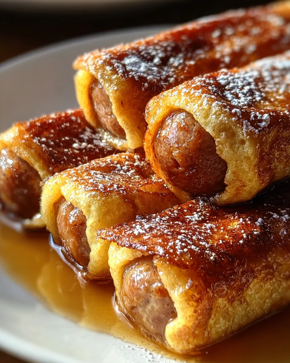 Sausage French Toast Roll-Ups Recipe