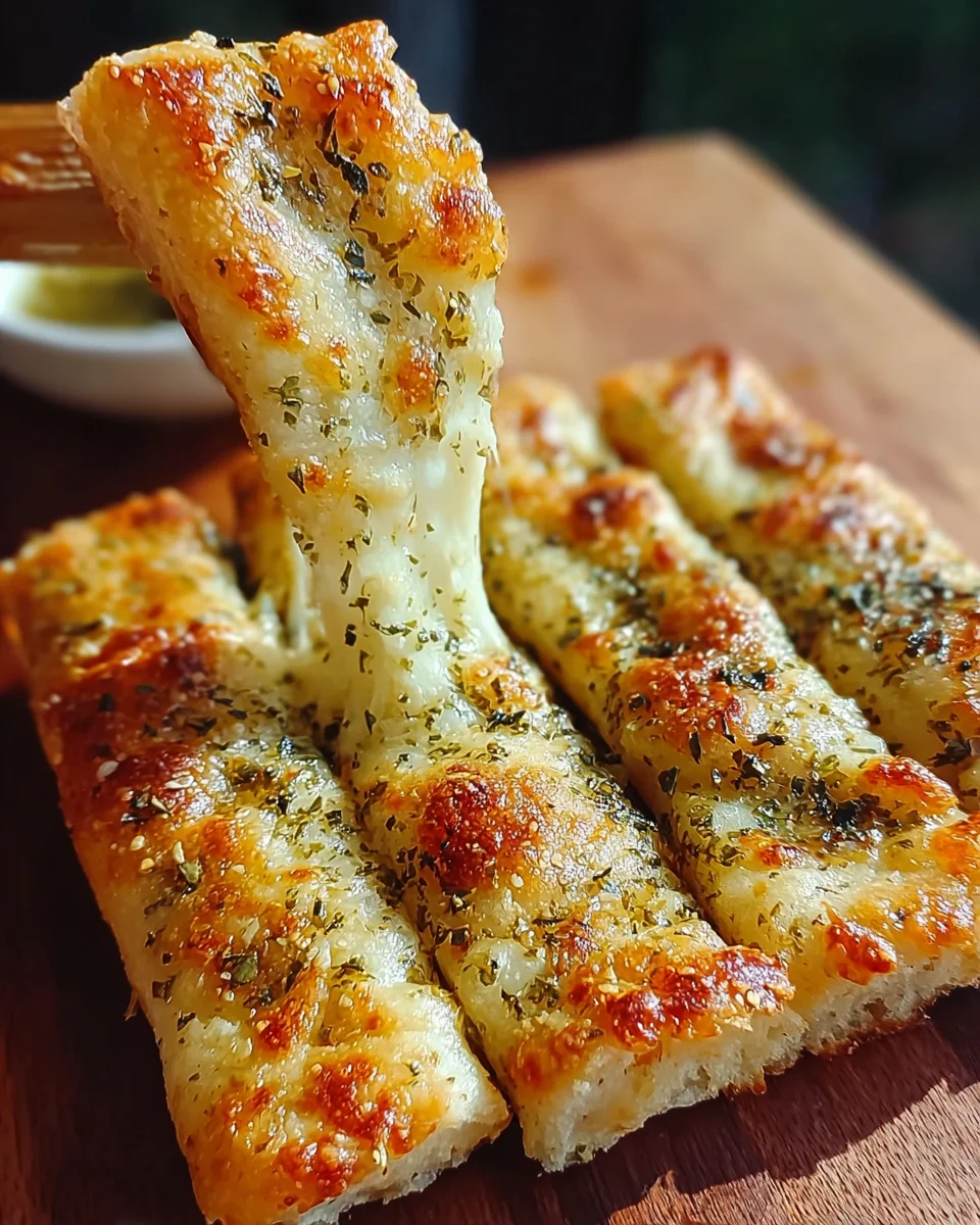 Sourdough Cheesy Breadsticks
