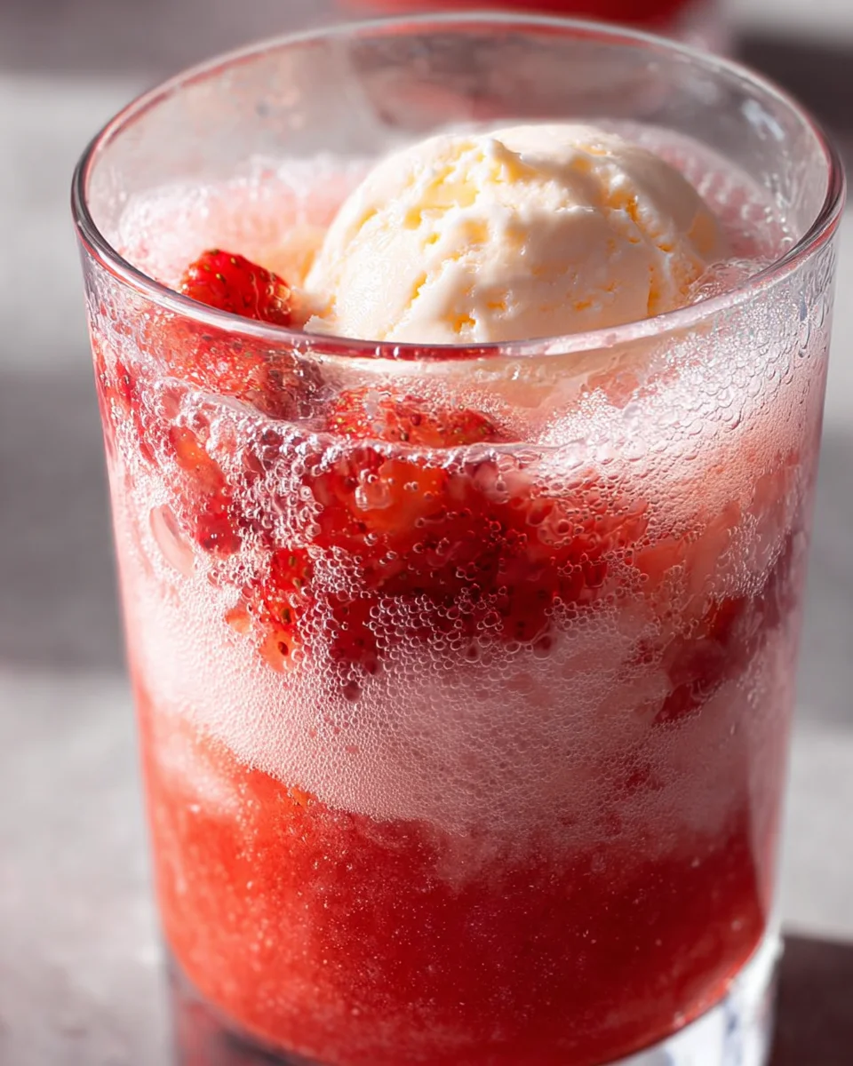 Sparkling Strawberry Float 16 Sparkling Strawberry Float