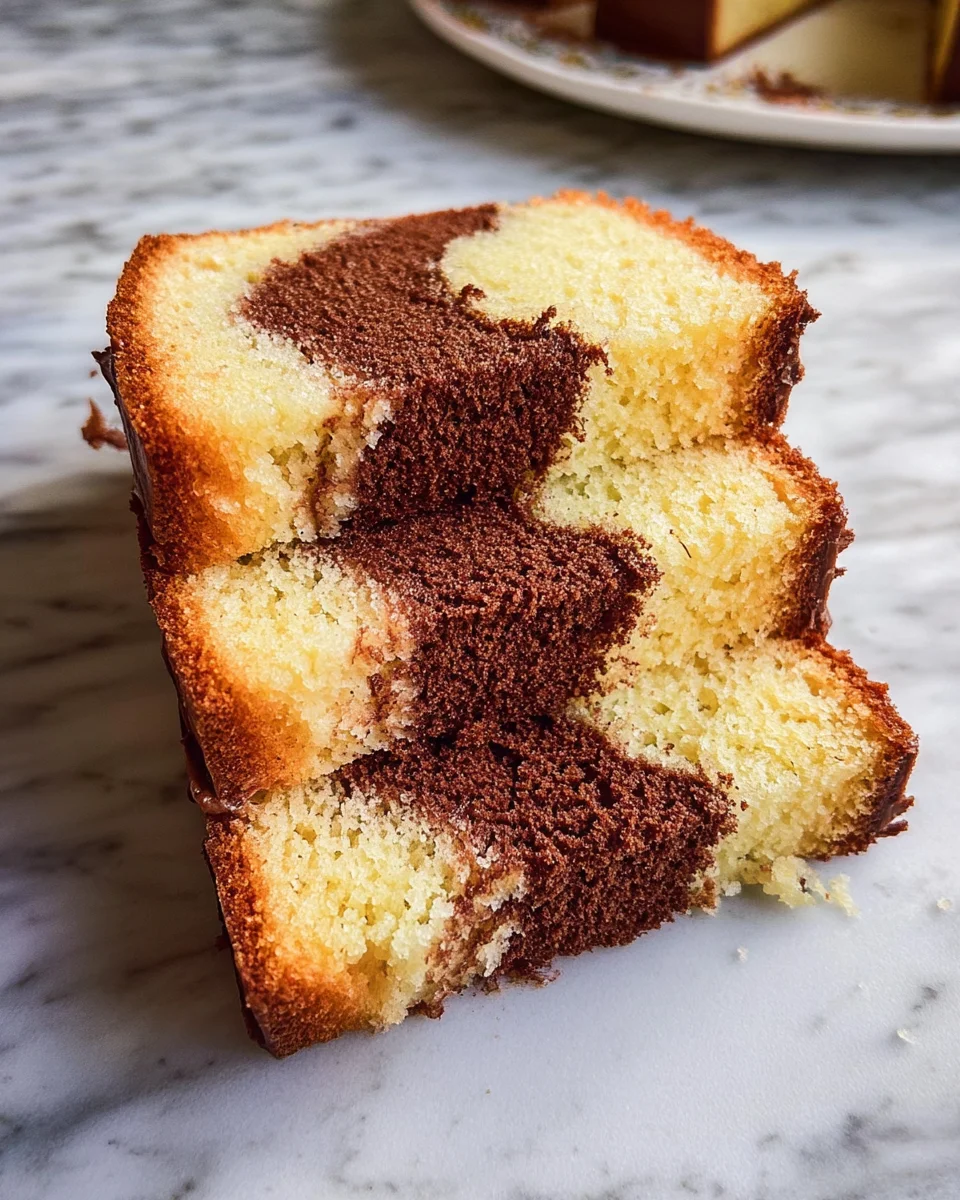 Three Layer Pound Cake