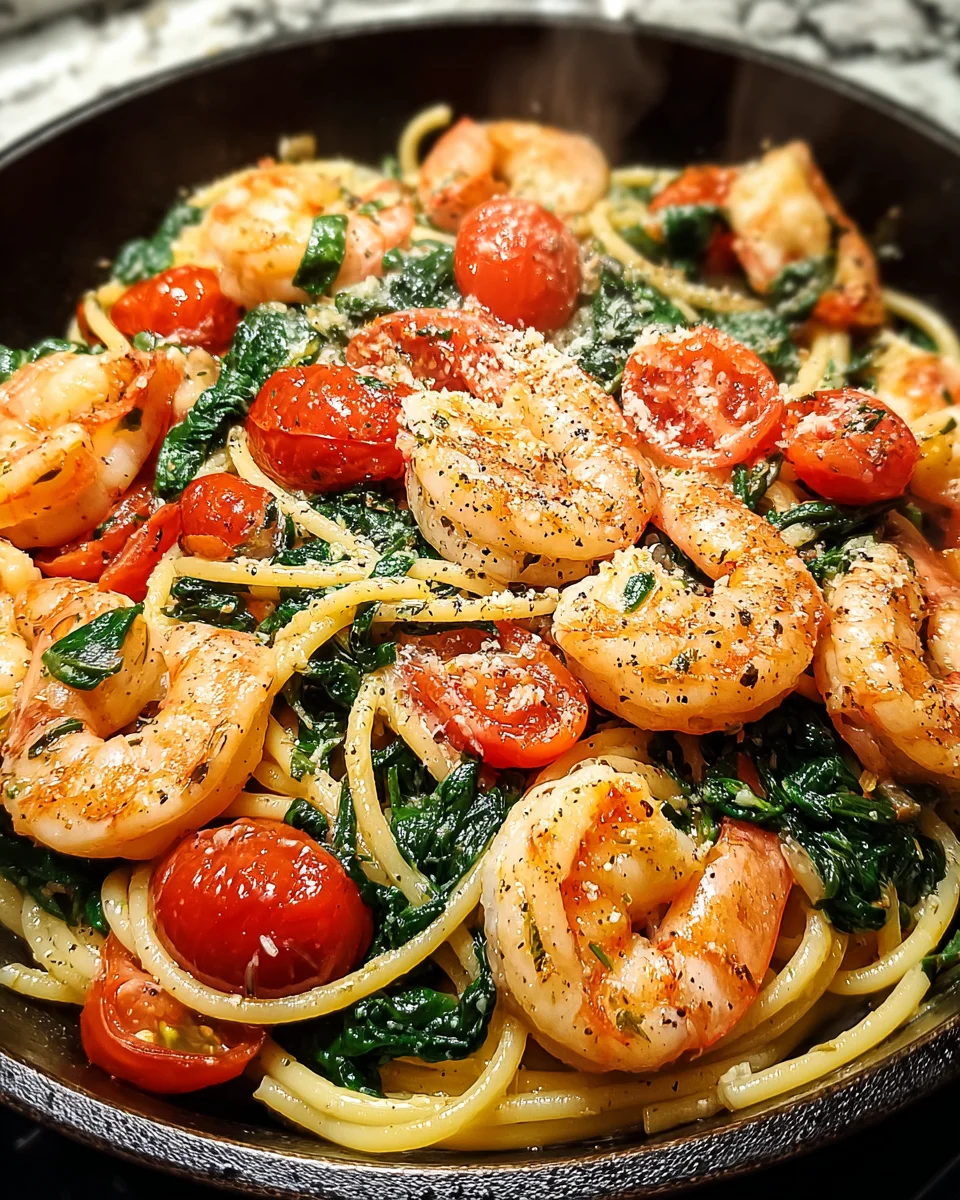 Tomato Spinach Shrimp Pasta 23 Tomato