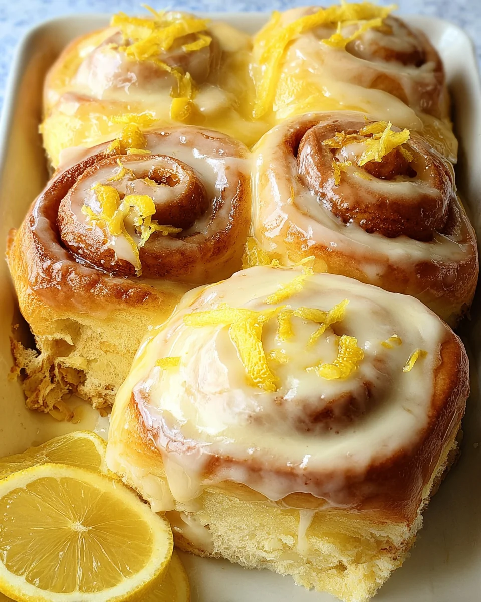 Vegan Lemon Sweet Rolls