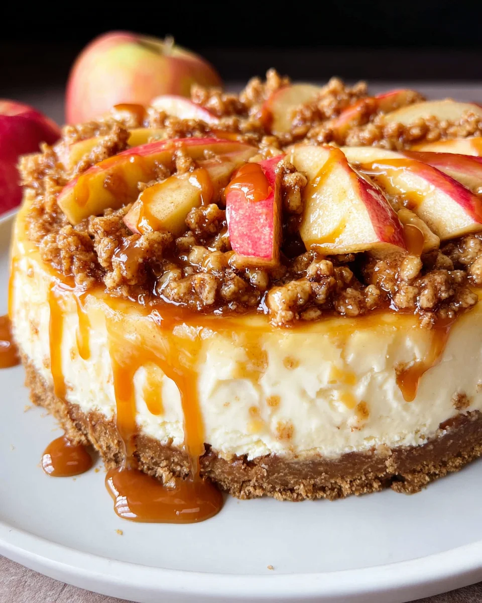 Apple Crisp Cheesecake 38 Apple Crisp Cheesecake
