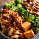 BBQ Chicken & Roasted Sweet Potato Bowls
