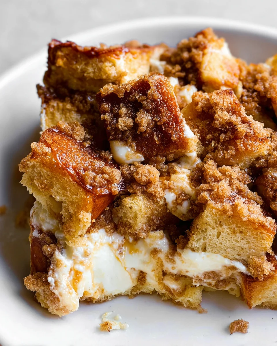 Baked Cream Cheese French Toast Casserole 17 Baked