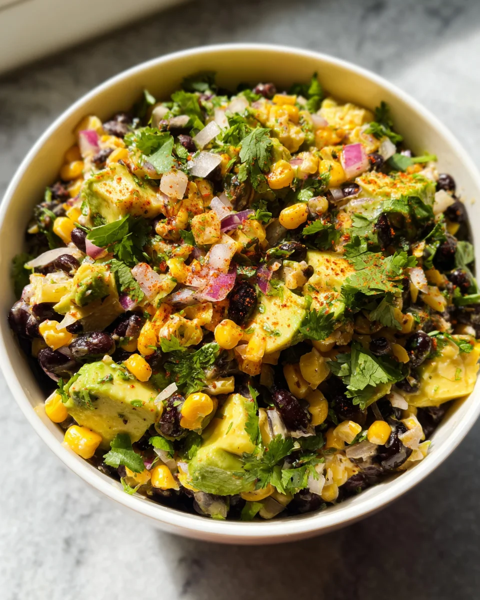 Black Bean Corn Avocado Salad