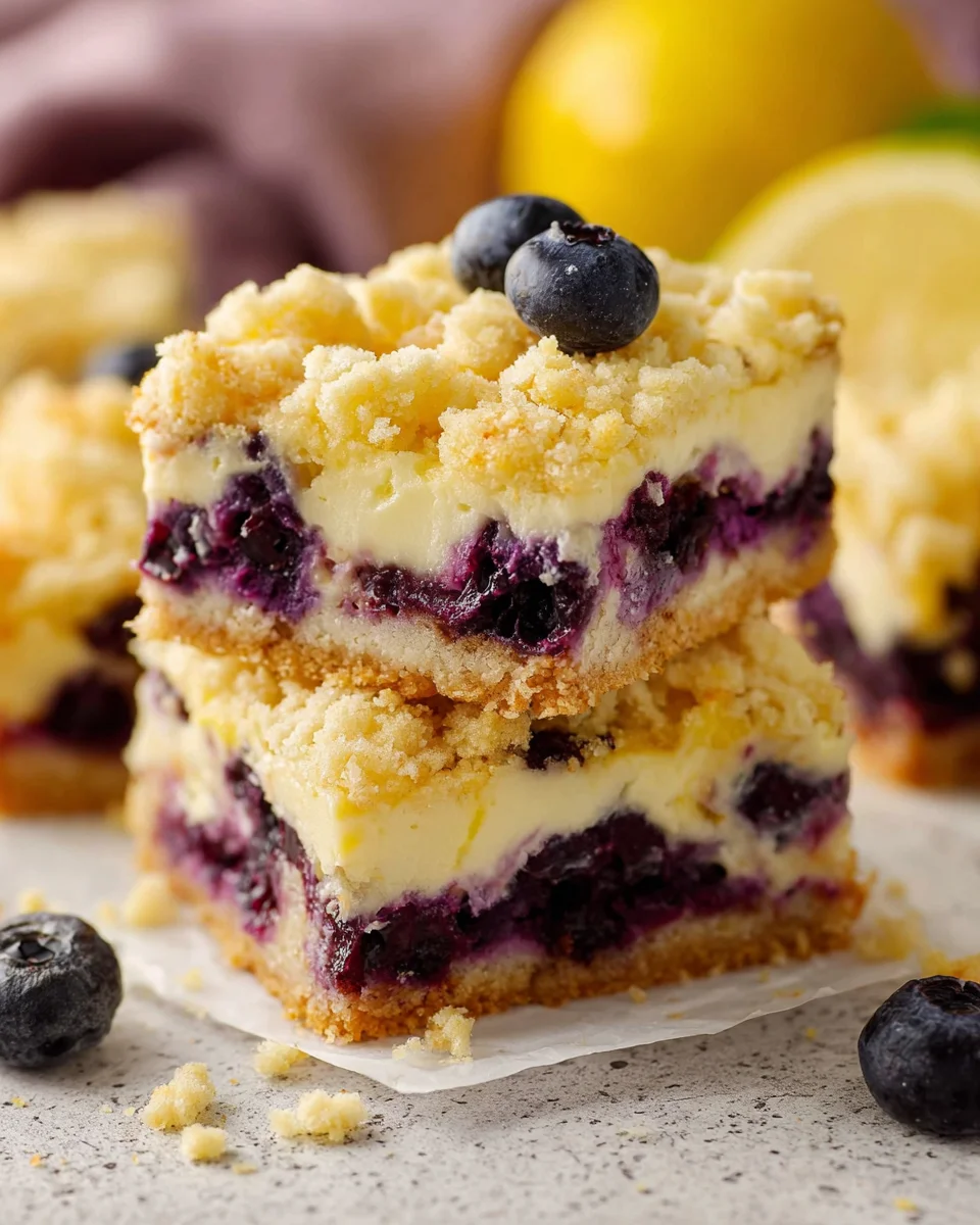 Blueberry Lemon Pie Bars