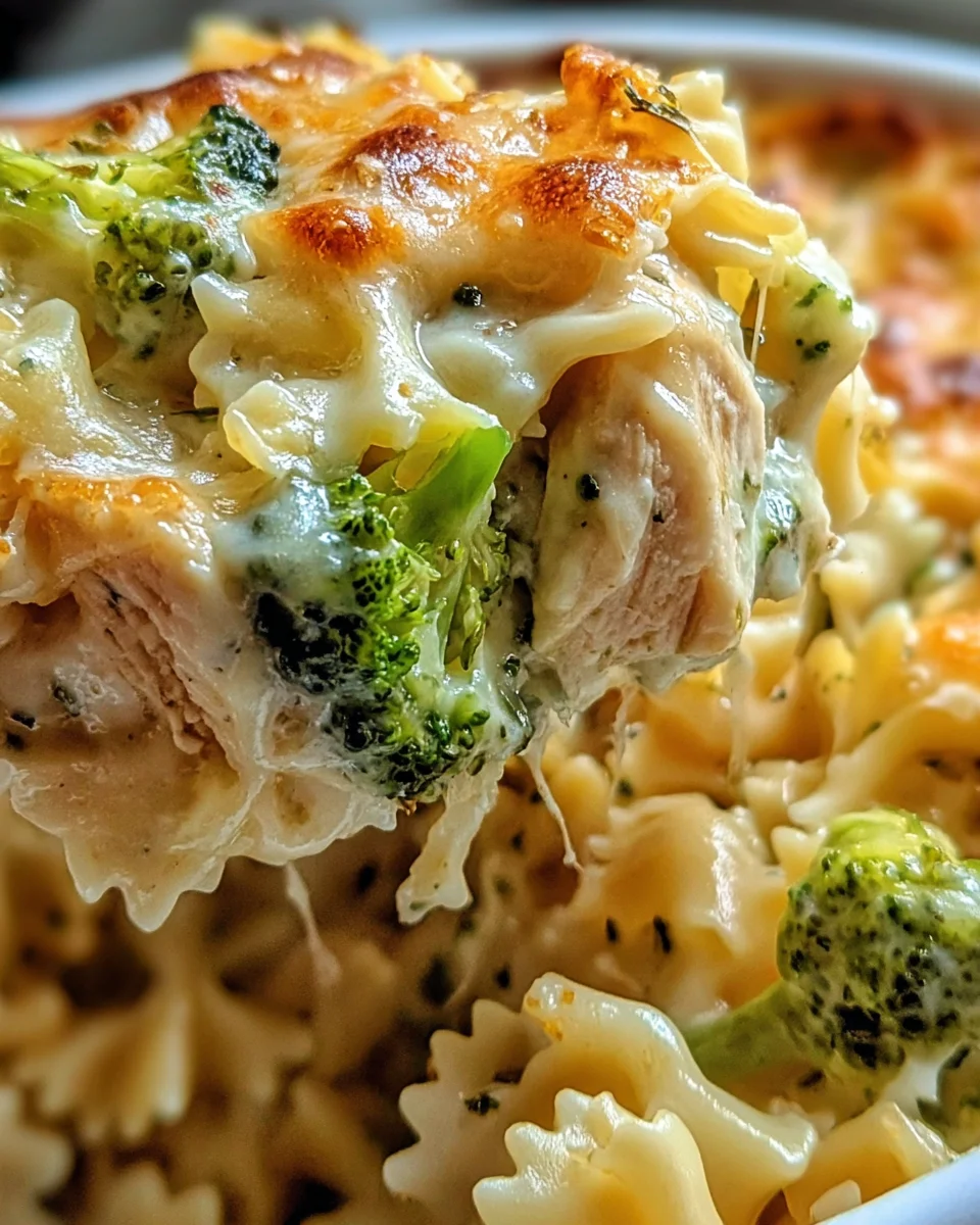 Chicken and Broccoli Alfredo Bake