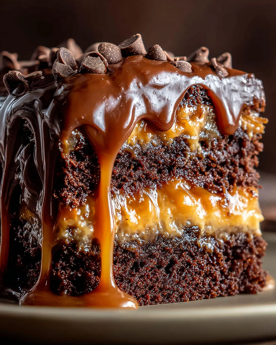 Chocolate Caramel Dump Cake Recipe