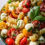 Creamy Caprese Pasta Salad