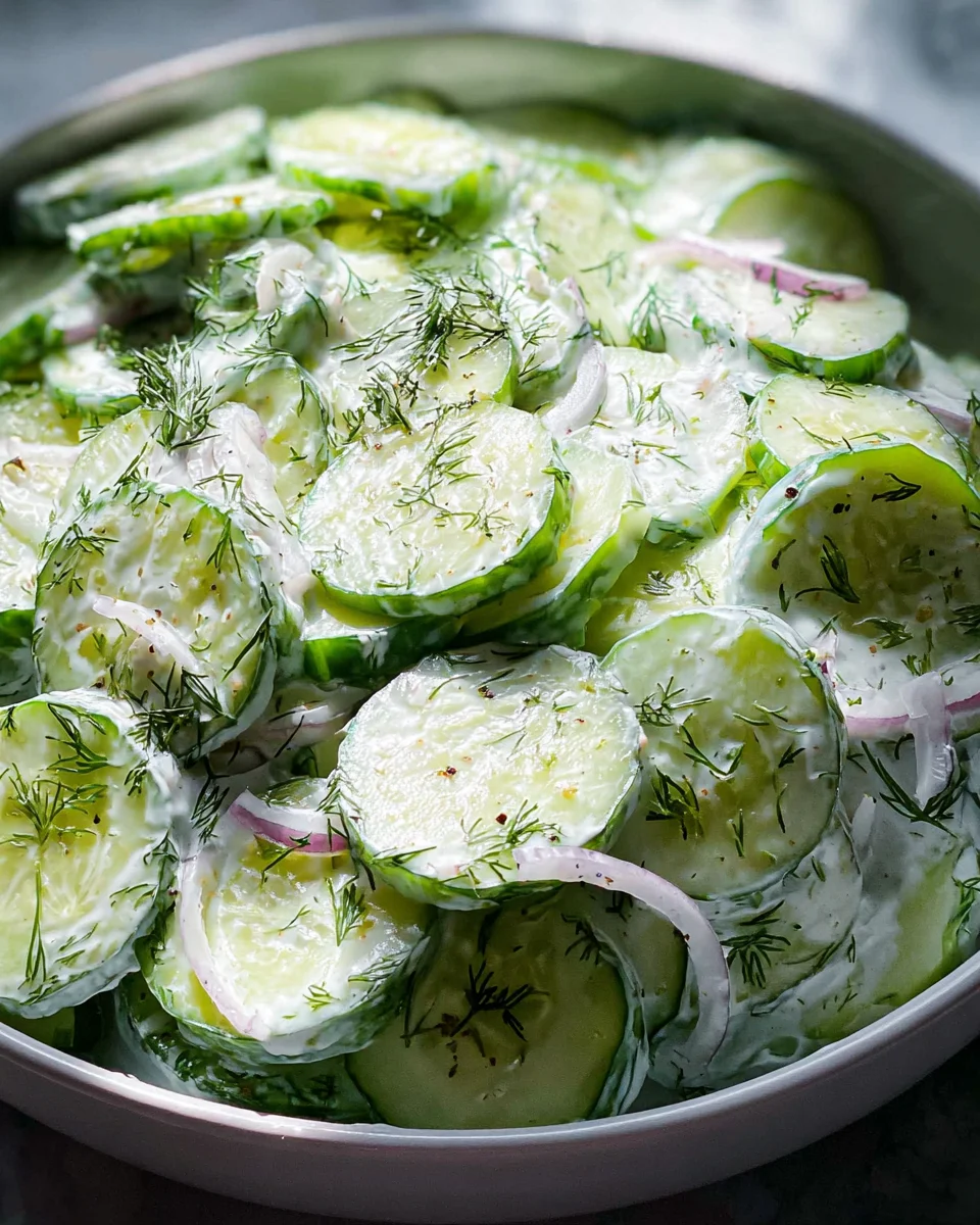 Creamy Cucumber Salad