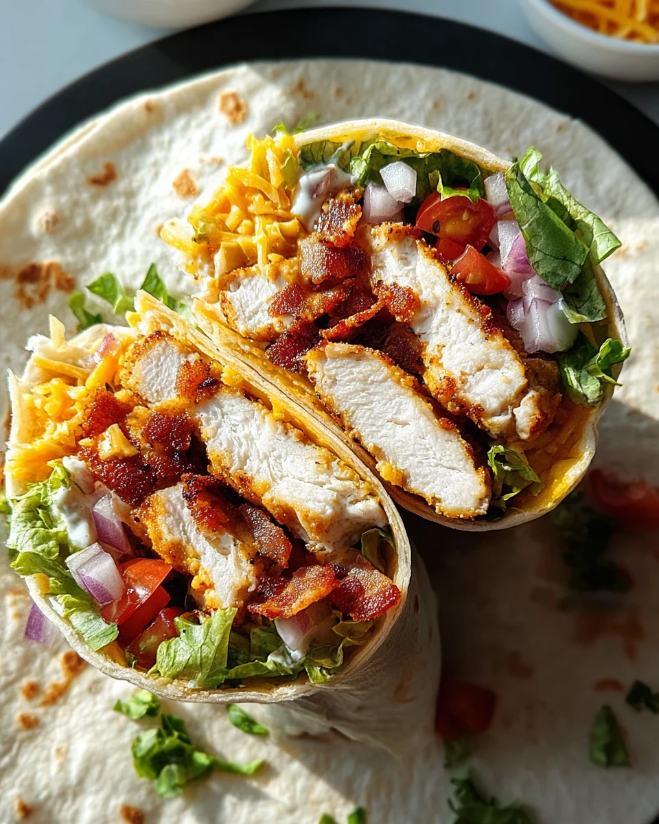 Crispy Chicken Bacon Ranch Wrap