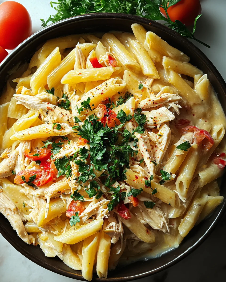 Crock Pot Creamy Cajun Chicken Pasta