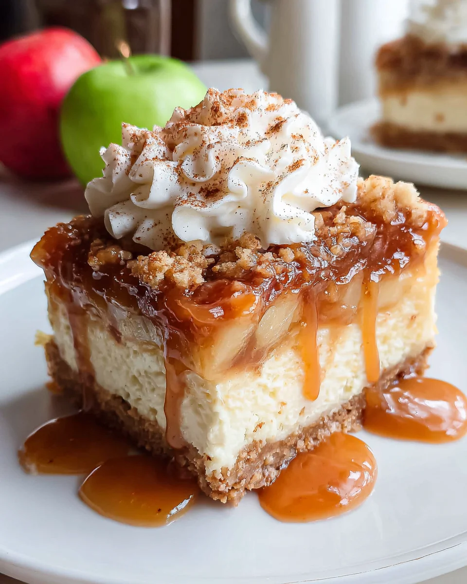 Easy Caramel Apple Cheesecake Bars 35 Easy