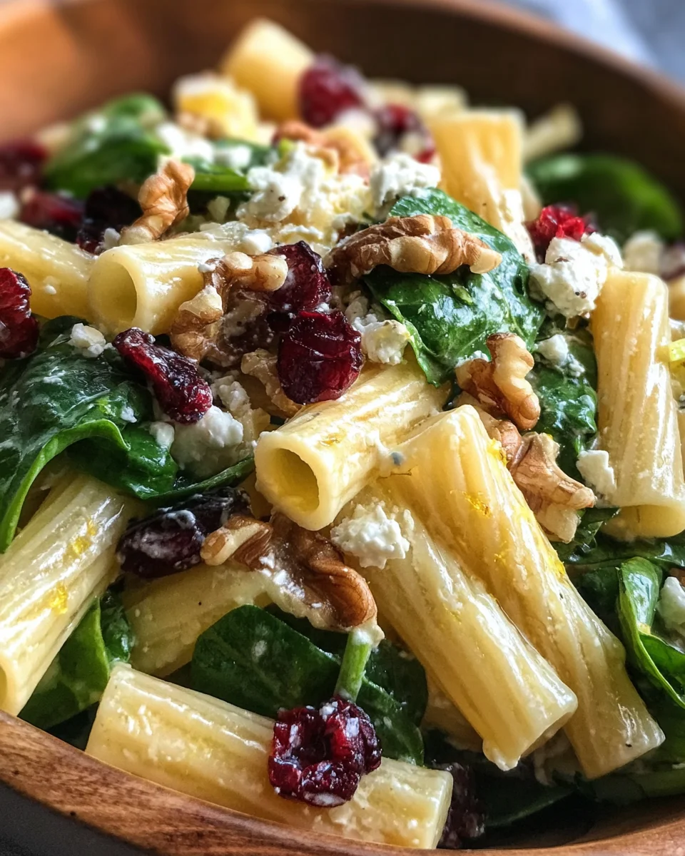 Feta & Cranberry Rigatoni Salad with Lemon Vinaigrette 21 Feta