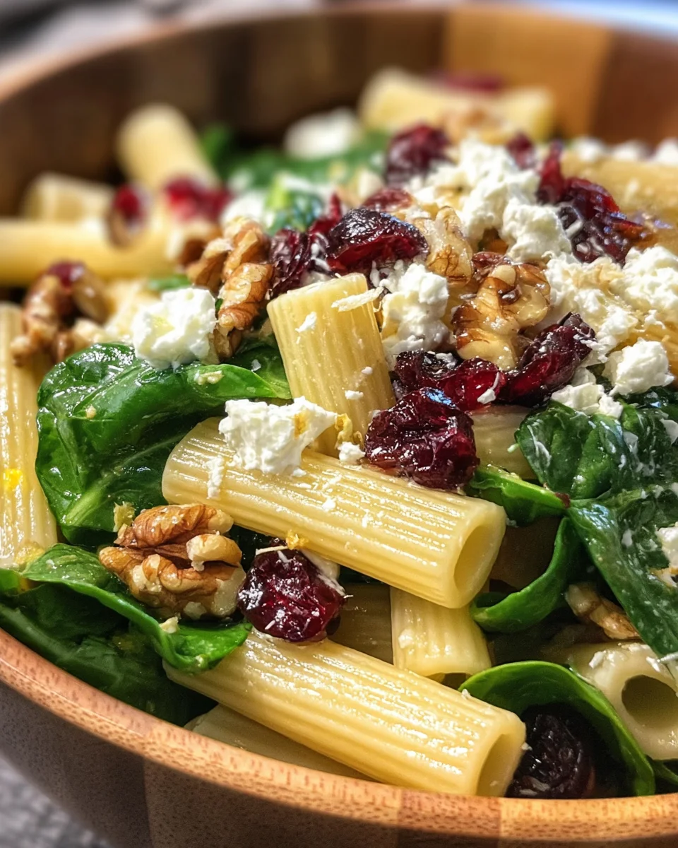 Feta & Cranberry Rigatoni Salad with Lemon Vinaigrette 22 Feta