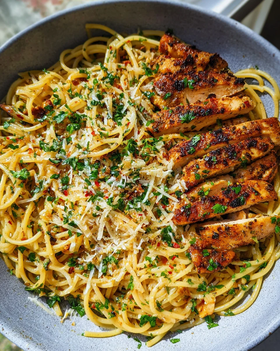 Garlic Butter Chicken Pasta