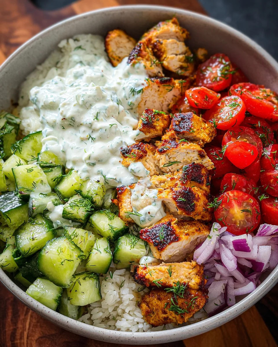 Greek Chicken Bowls 35 Greek
