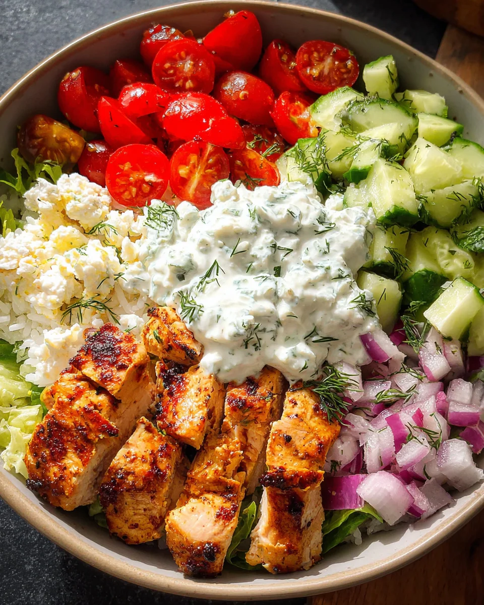 Greek Chicken Bowls 36 Greek