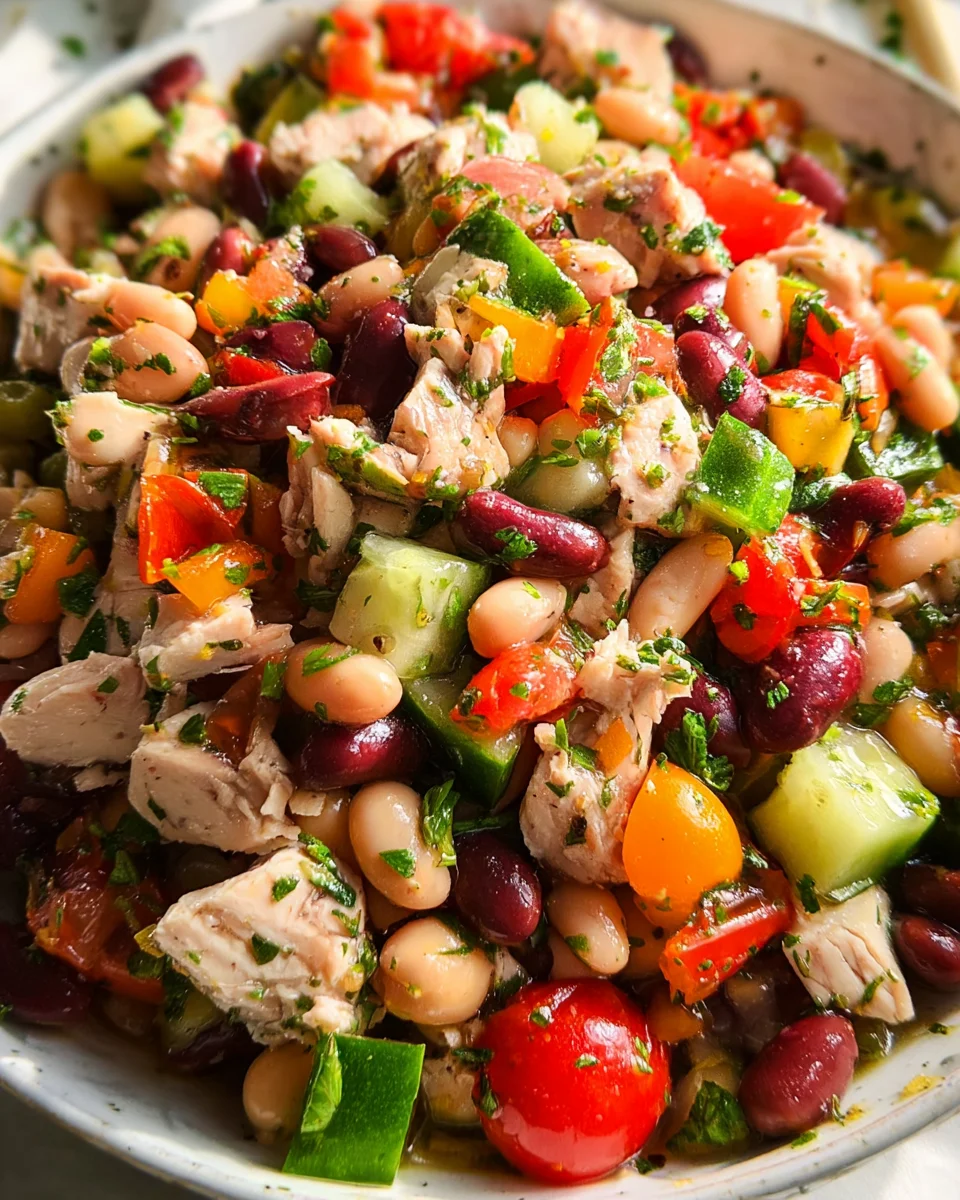 High-Protein Dense Bean Salad with Chicken 22 High-Protein