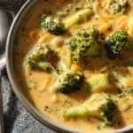 High Protein Broccoli Cheddar Soup