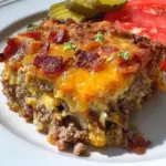 Low-Carb Bacon Cheeseburger Casserole