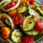 Marinated Cucumbers, Onions, and Tomatoes