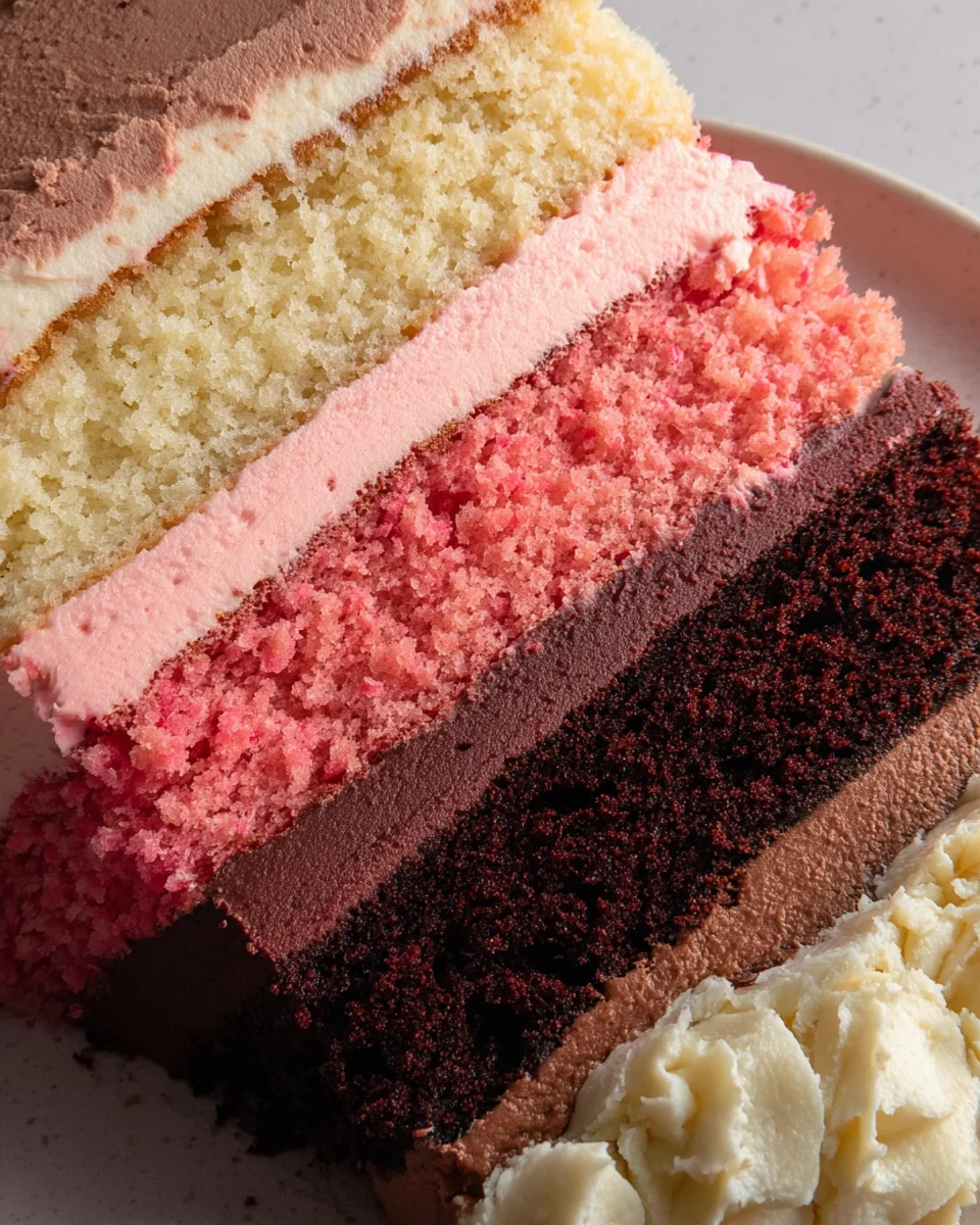 Neapolitan Layer Cake 54 Neapolitan