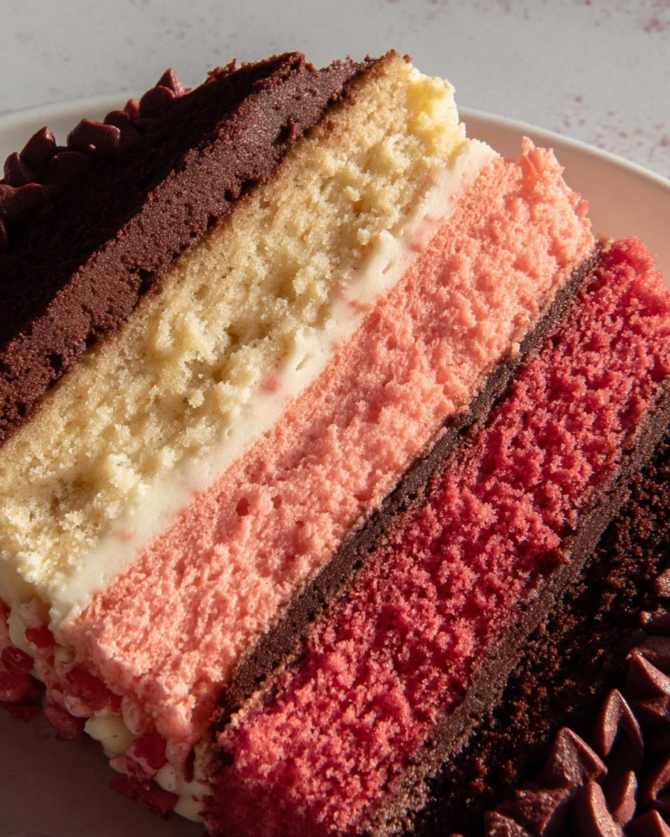 Neapolitan Layer Cake 55 Neapolitan