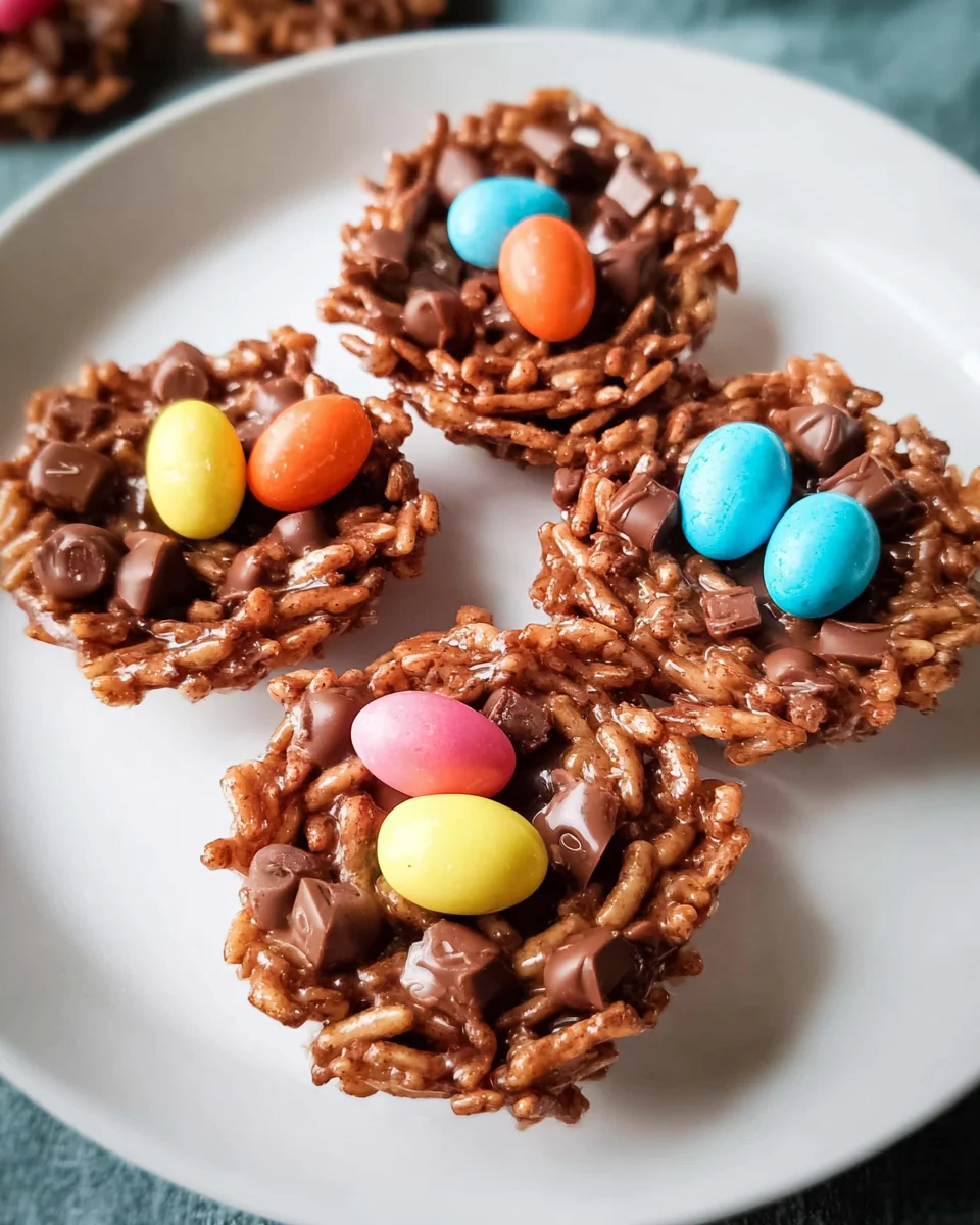 No-Bake Chocolate Bird Nests 18 No-Bake Chocolate Bird Nests
