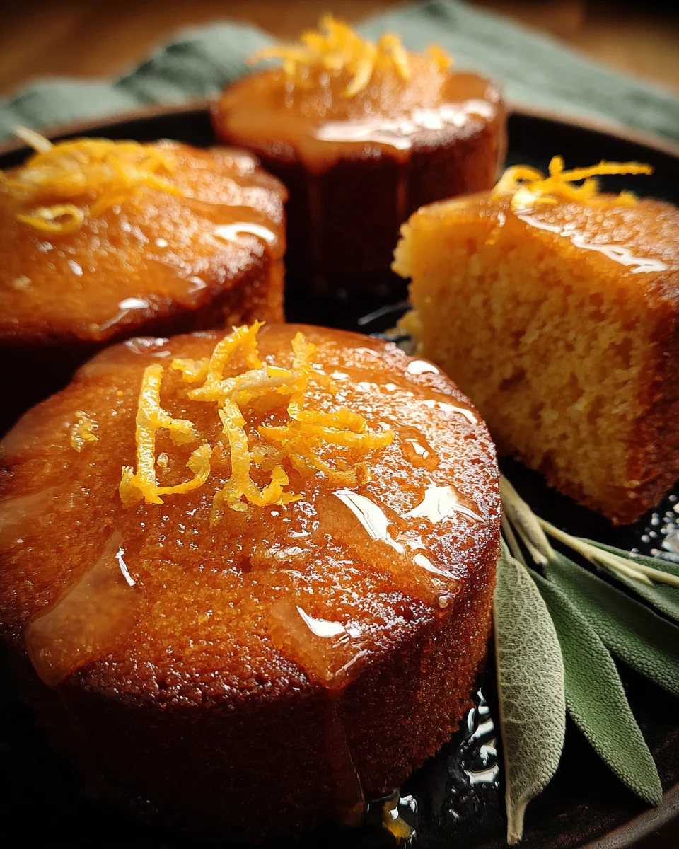 Orange Ginger Honey Cakes
