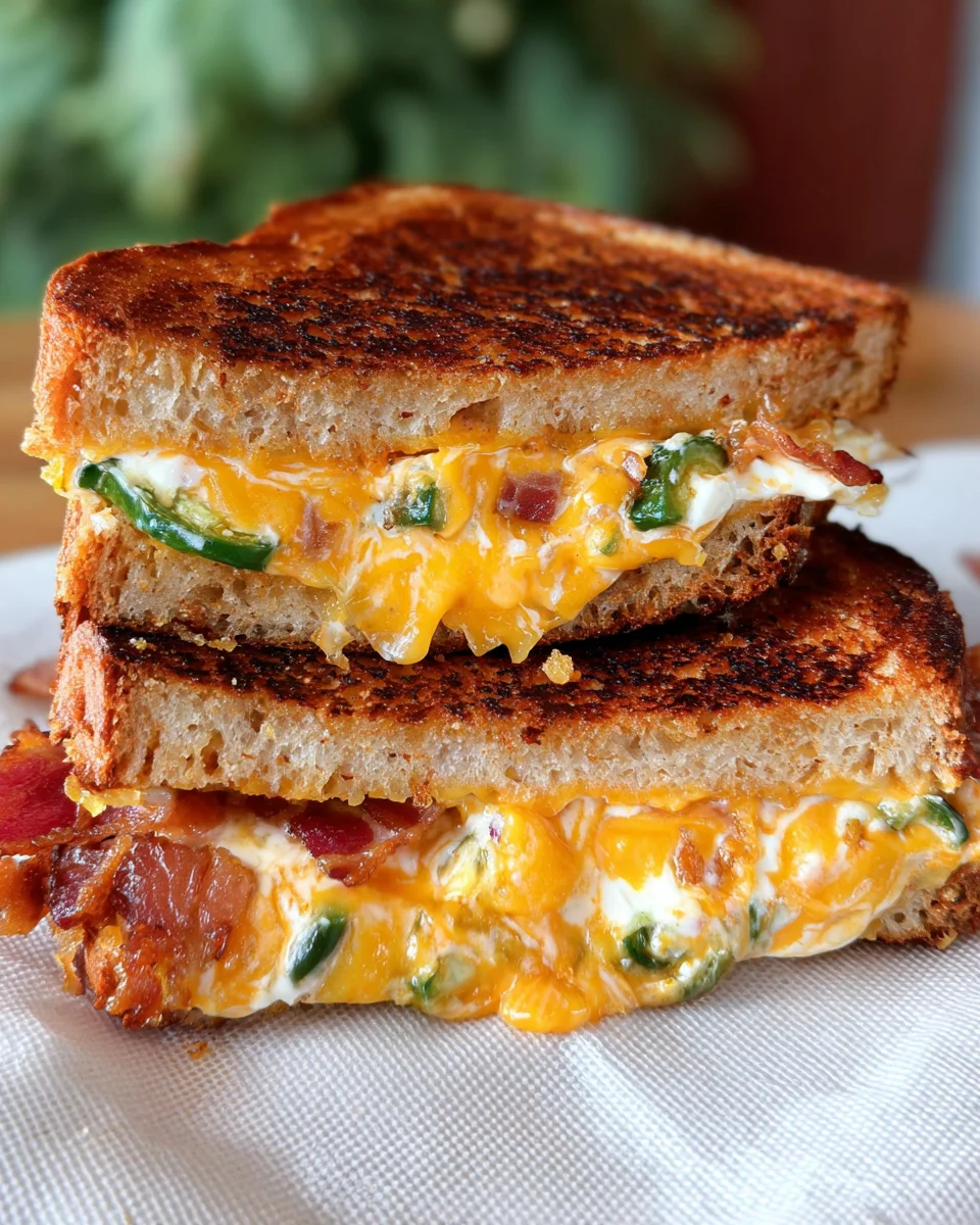 Roasted Jalapeño Popper Grilled Cheese