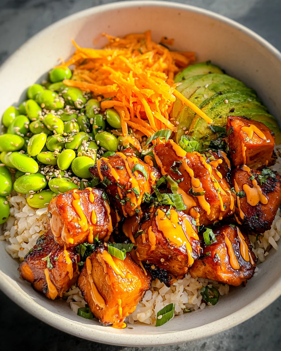 Salmon Teriyaki Bowl