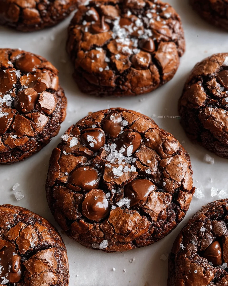 Salted Brownie Cookies