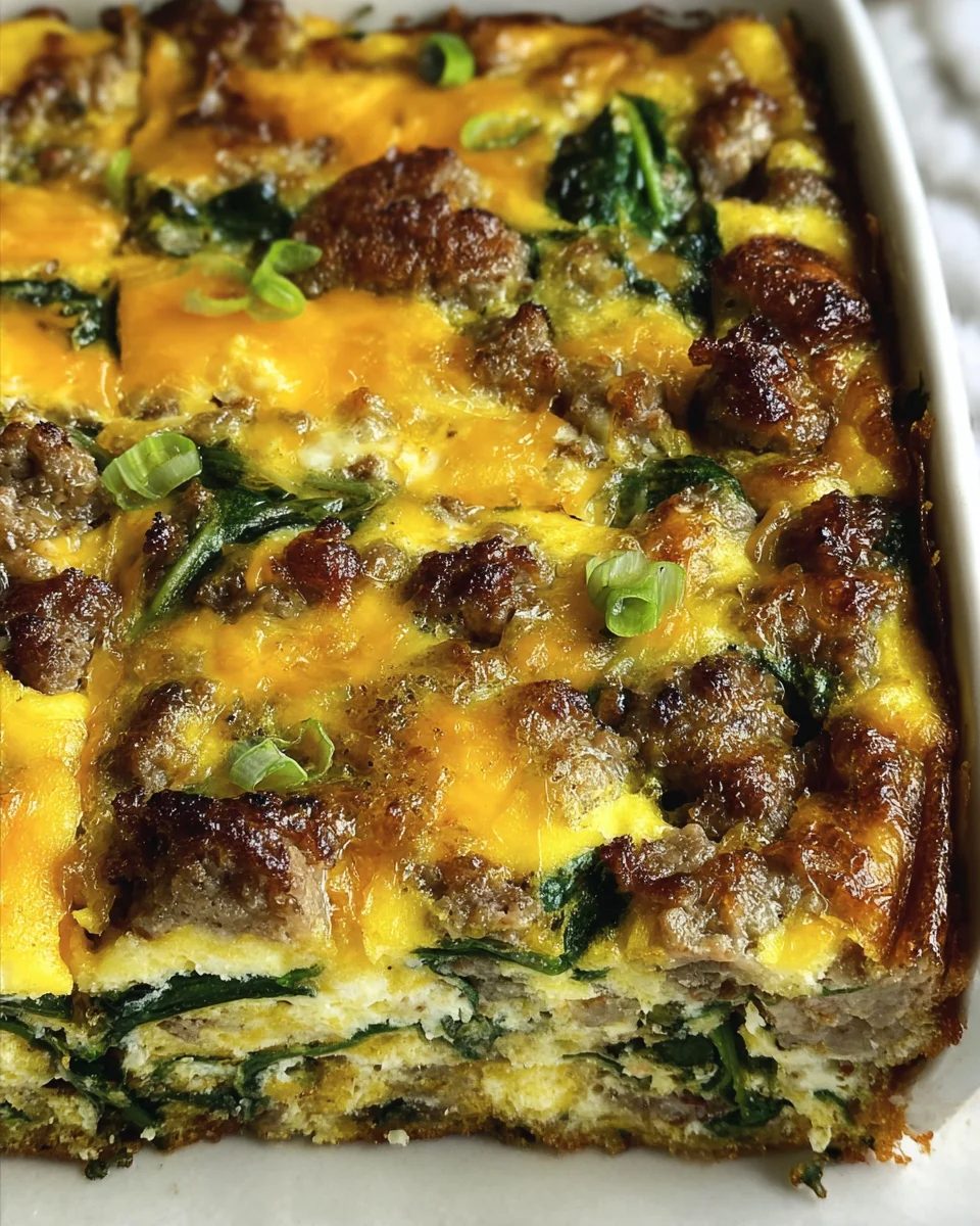 Sausage & Egg Keto Breakfast Casserole