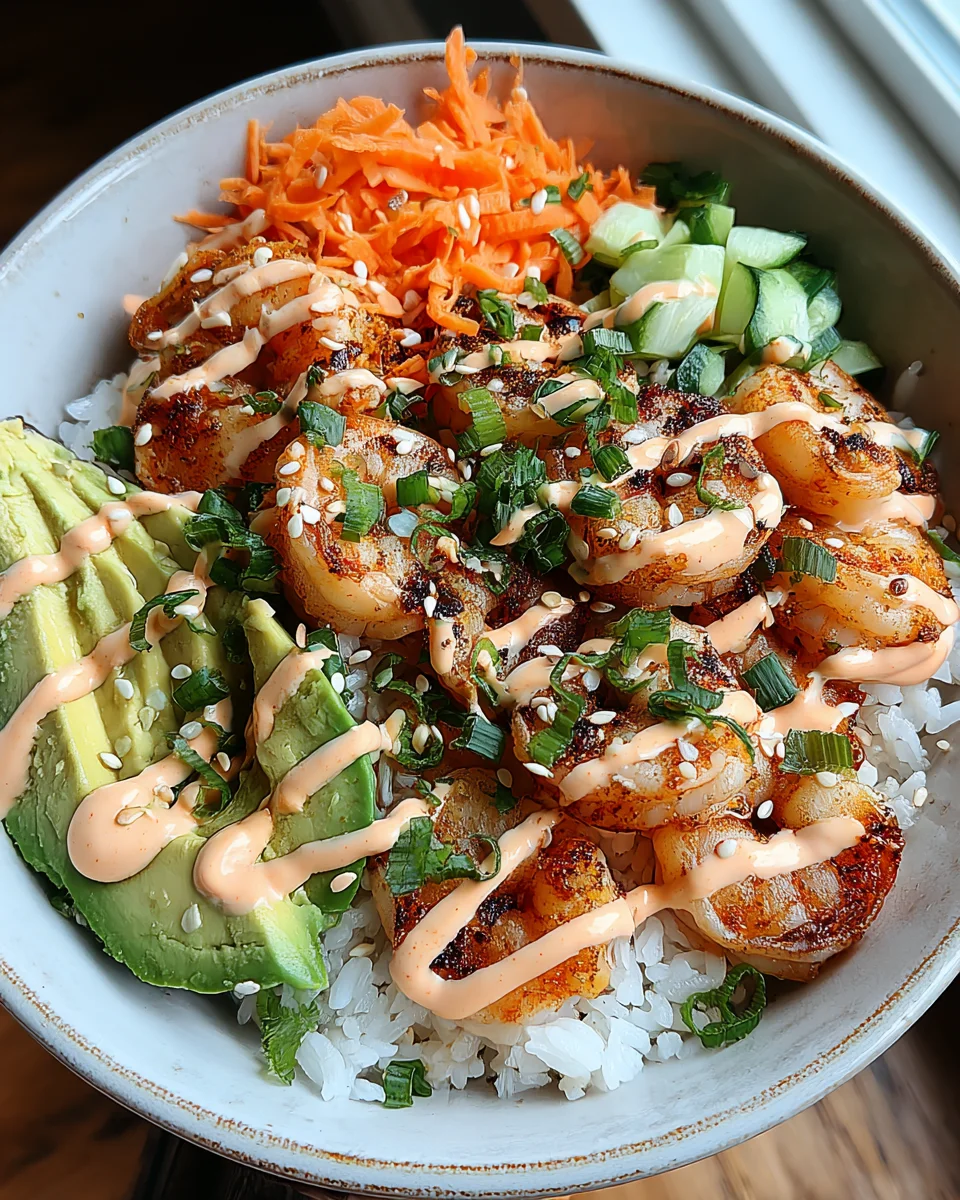 Shrimp Rice Bowls with Spicy Mayo 18 Shrimp