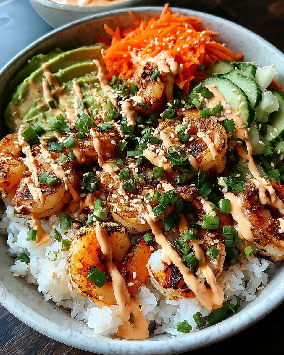 Shrimp Rice Bowls with Spicy Mayo 19 Shrimp