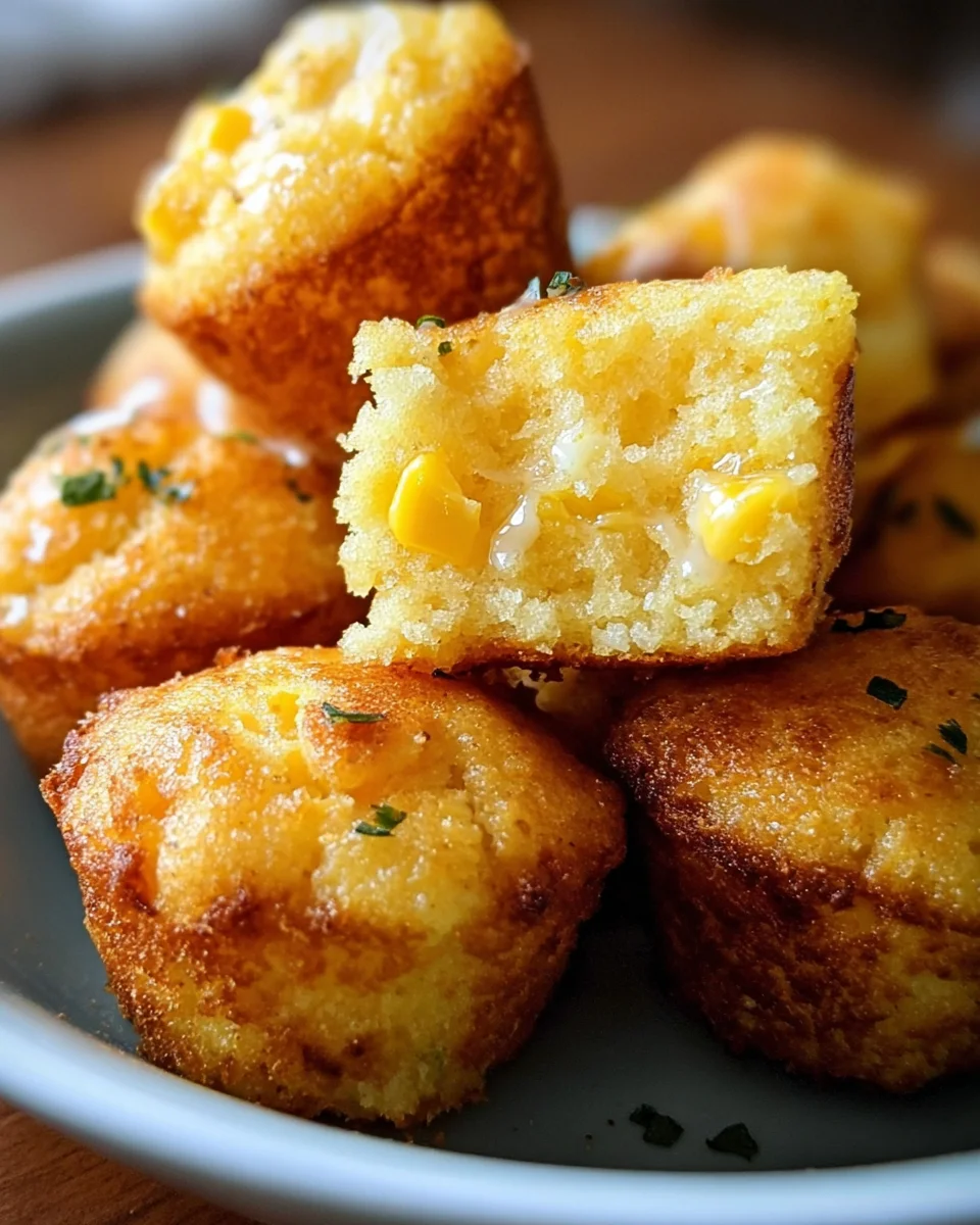 Southern-Style Honey Butter Cornbread Poppers