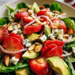 Strawberry Avocado Spinach Salad with Poppyseed Dressing