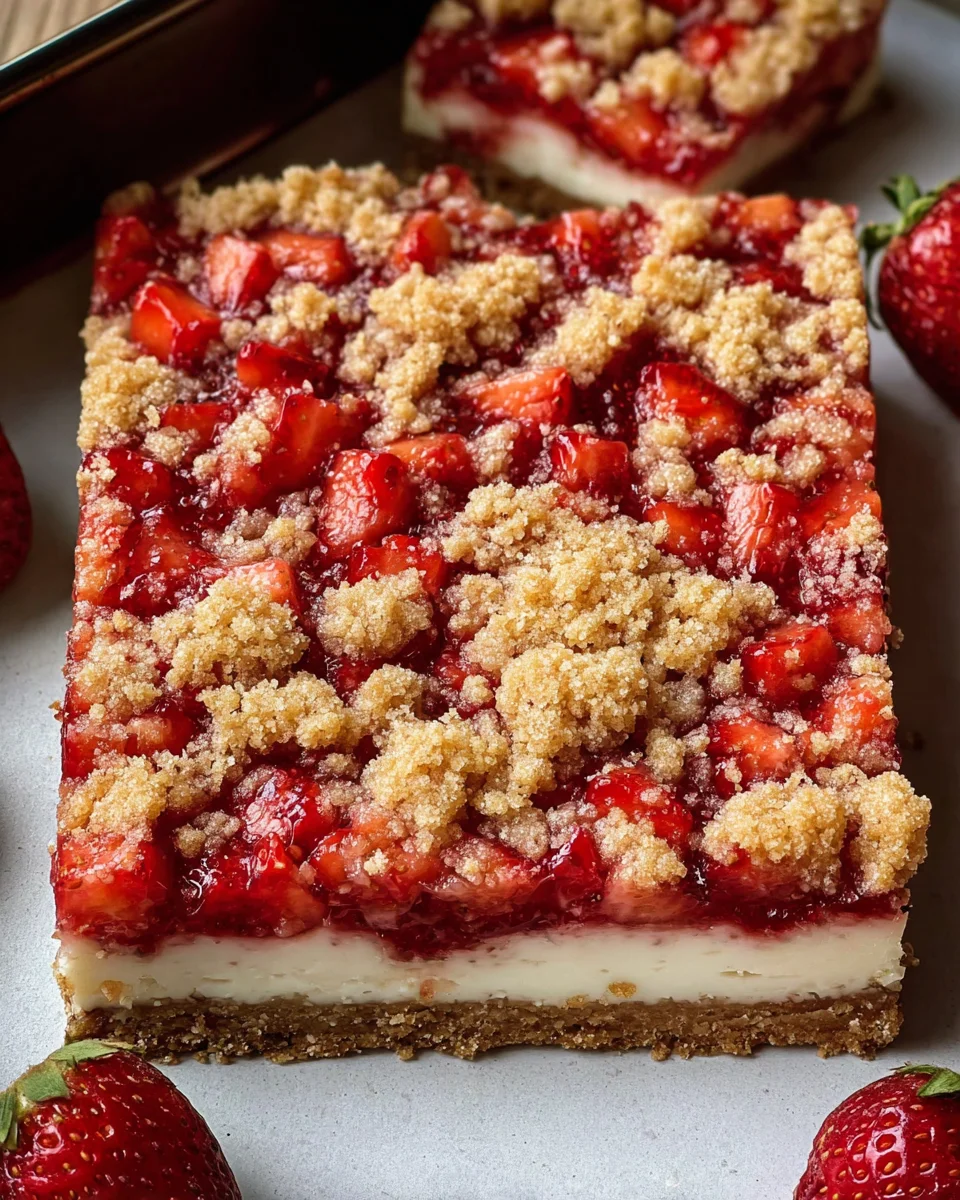 Strawberry Cheesecake Bars 21 Strawberry